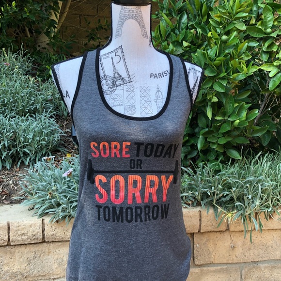 “Sore today or sorry tomorrow“ workout top !!💪🏼 - Picture 2 of 4